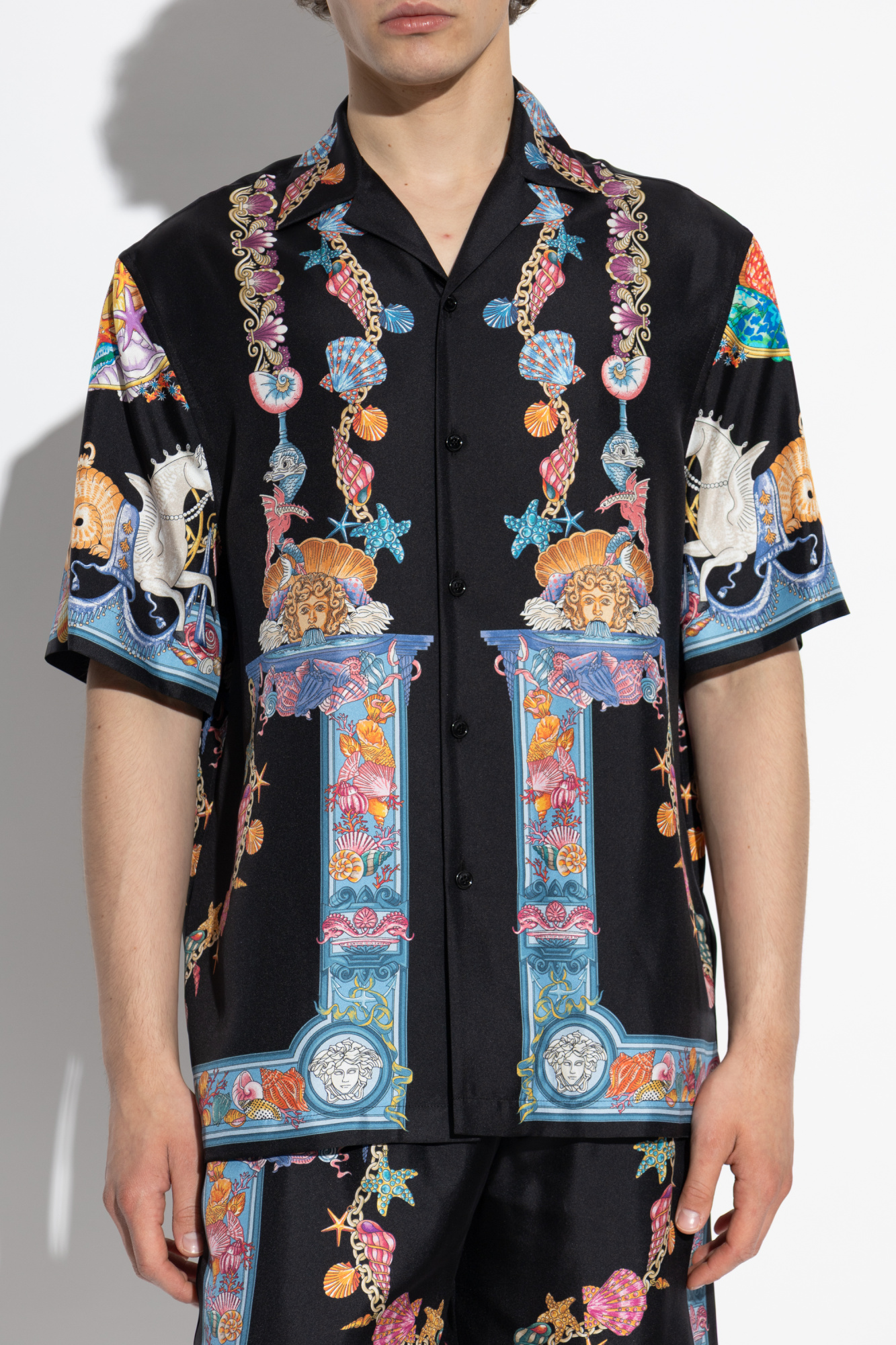 Black Silk shirt with 